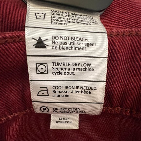 Vince Wide Leg High-Rise Crop Leg Trouser 29 Anise Red - Picture 8 of 9